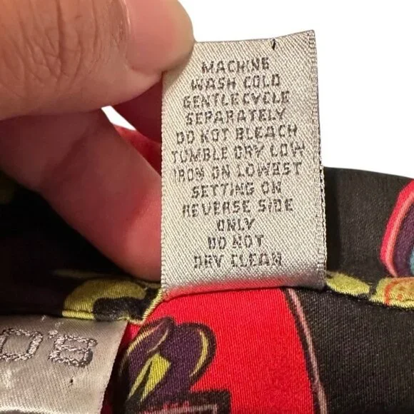 Chico's Women's Black Vibrant Cotton Blend Boho Blazer Size 2, US Large Retro - Picture 13 of 13